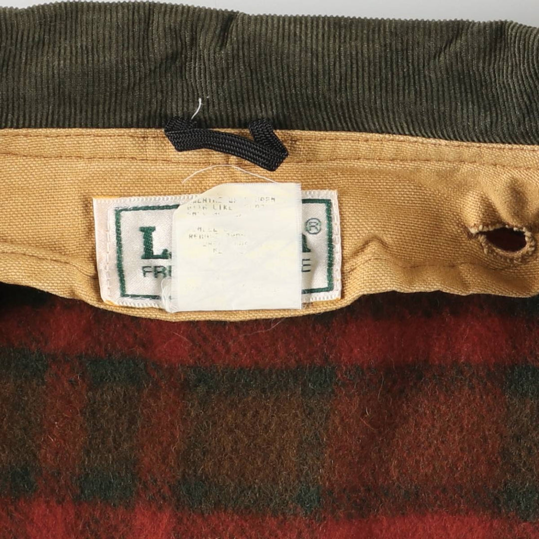 Vintage 1980'S LLBean padded duck hunting jacket, men's size XL unclear ocher yellow type Vintage Second Hand