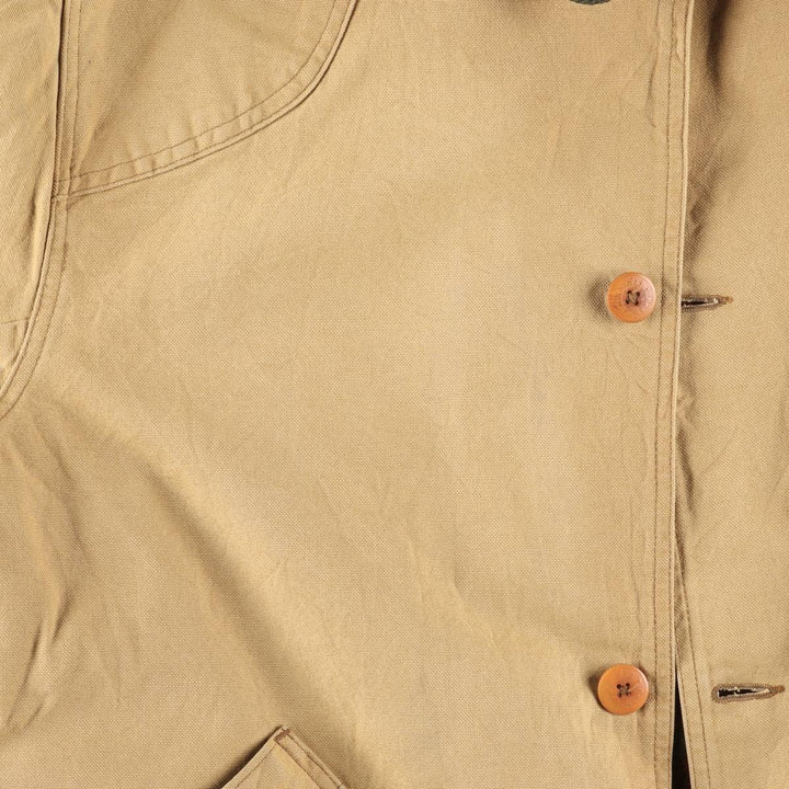 Vintage 1980'S LLBean padded duck hunting jacket, men's size XL unclear ocher yellow type Vintage Second Hand