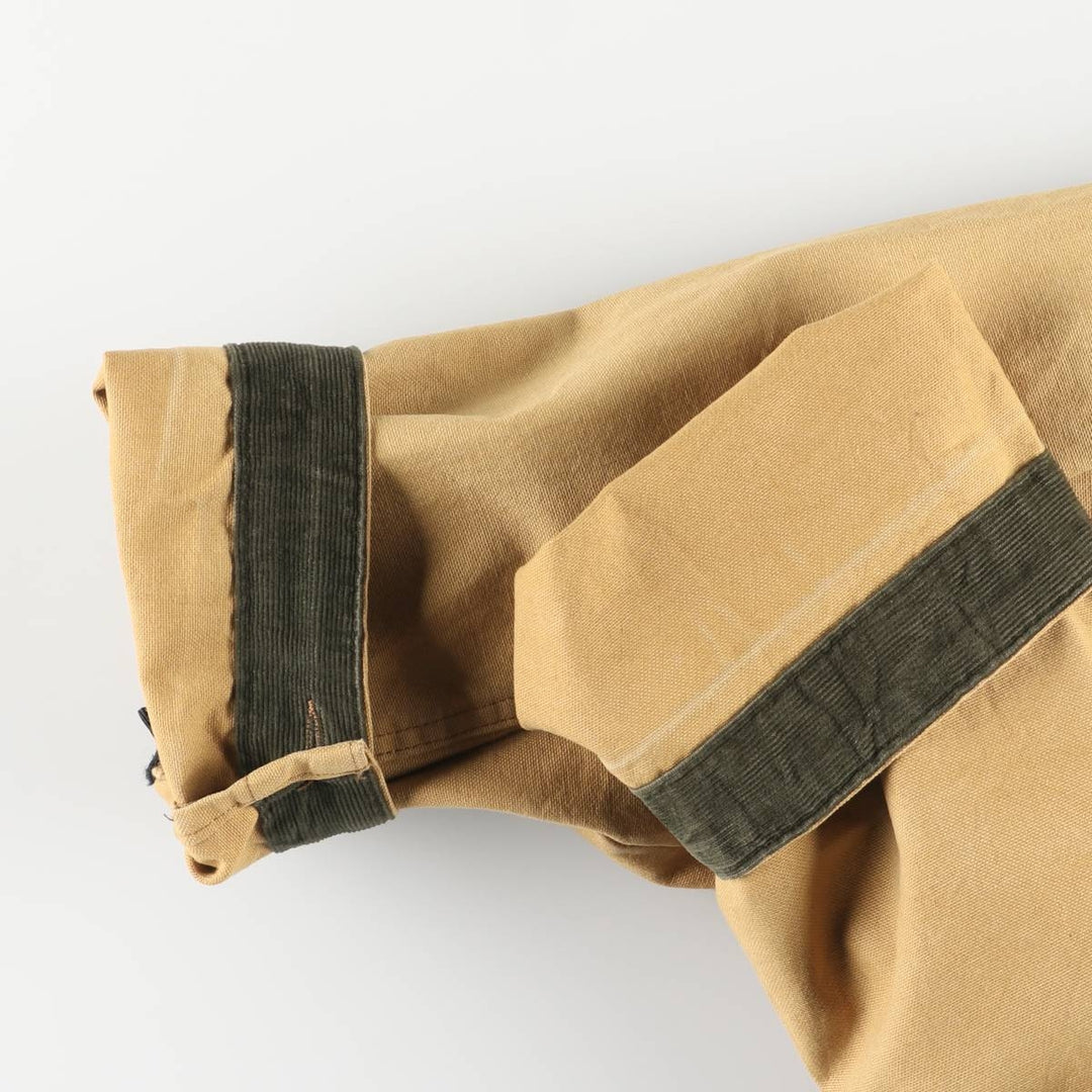 Vintage 1980'S LLBean padded duck hunting jacket, men's size XL unclear ocher yellow type Vintage Second Hand