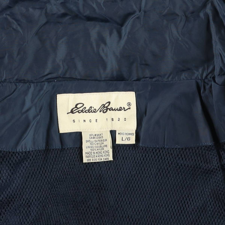 Eddie Bauer nylon jacket, men's size L Nylon navy blue type Vintage Second Hand