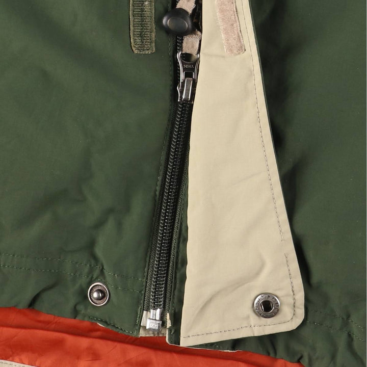 90s-00'S LLBean Mountain Jacket, Shell Jacket, Men's Size L Nylon Khaki type Vintage Second Hand