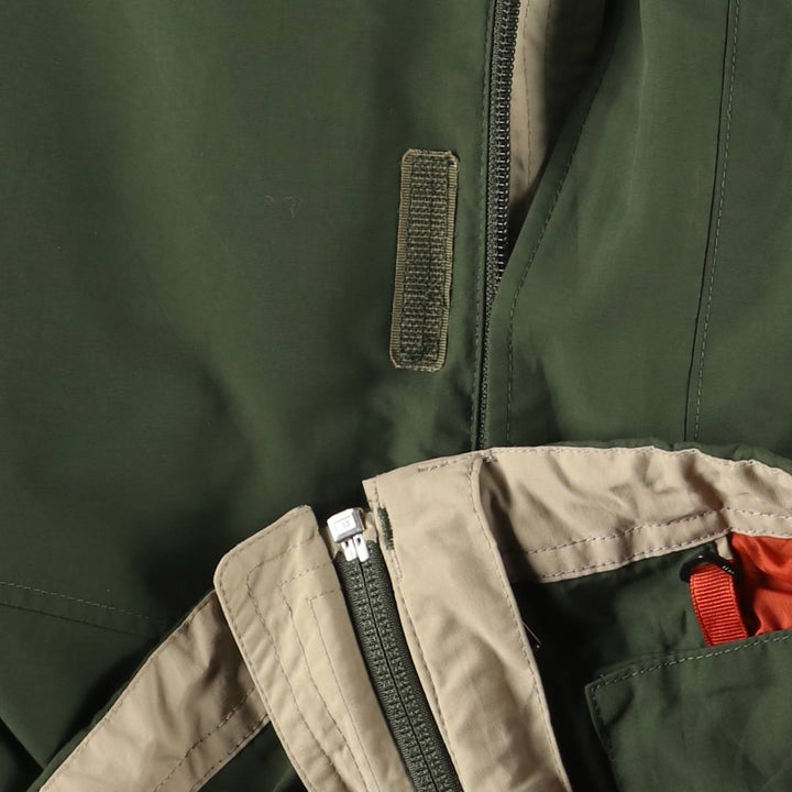 90s-00'S LLBean Mountain Jacket, Shell Jacket, Men's Size L Nylon Khaki type Vintage Second Hand