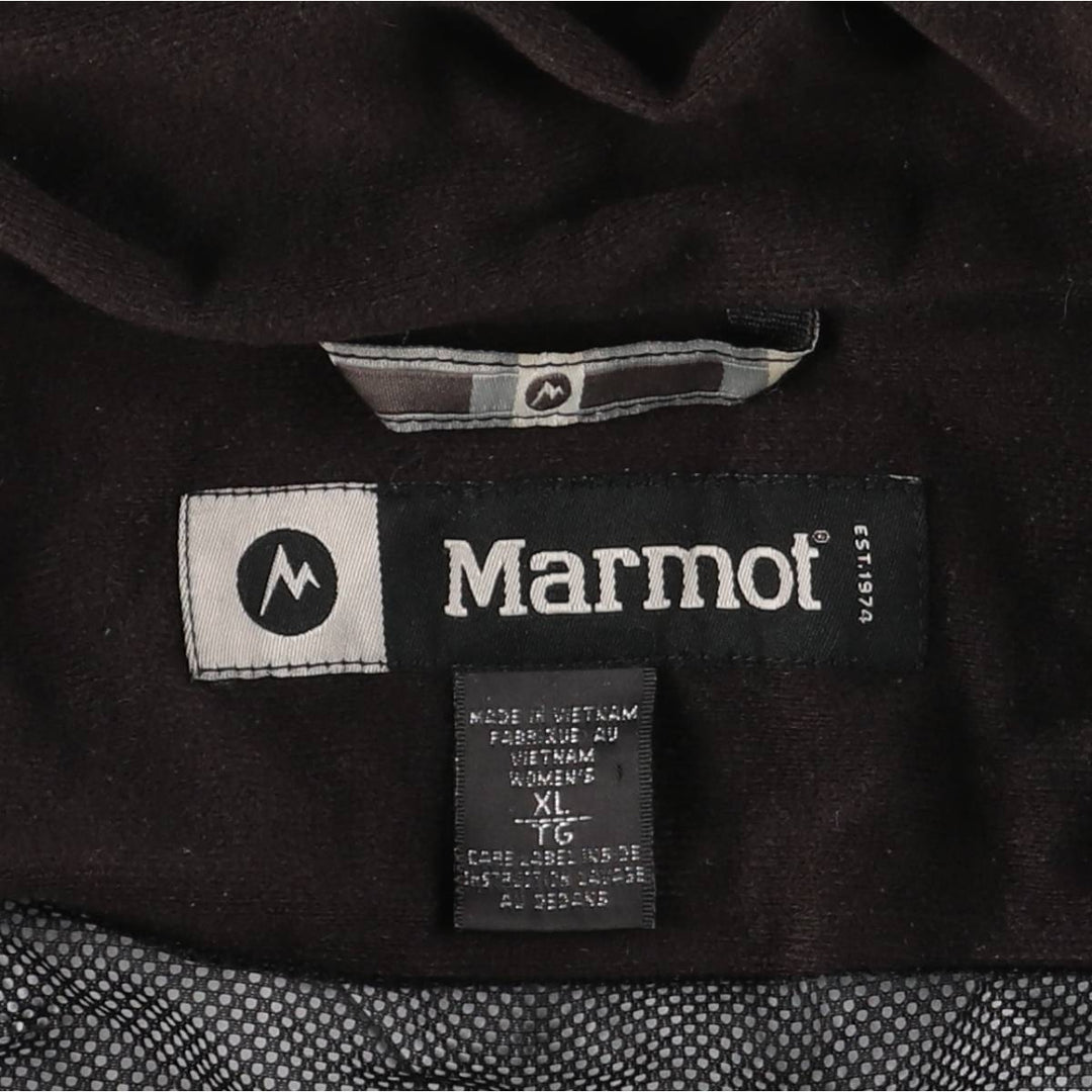 Marmot Ripstop Mountain Parka Shell Jacket Men's XL Nylon black type Vintage Second Hand