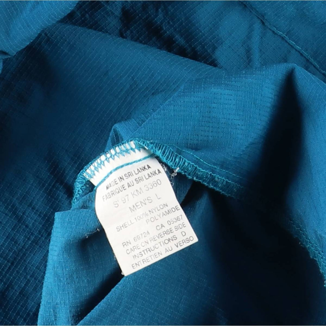 90s-00'S Vintage Columbia Ripstop Anorak Parka, Men's Size L Nylon blue type Vintage Second Hand