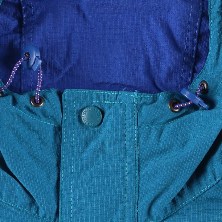 90s-00'S Vintage Columbia Ripstop Anorak Parka, Men's Size L Nylon blue type Vintage Second Hand