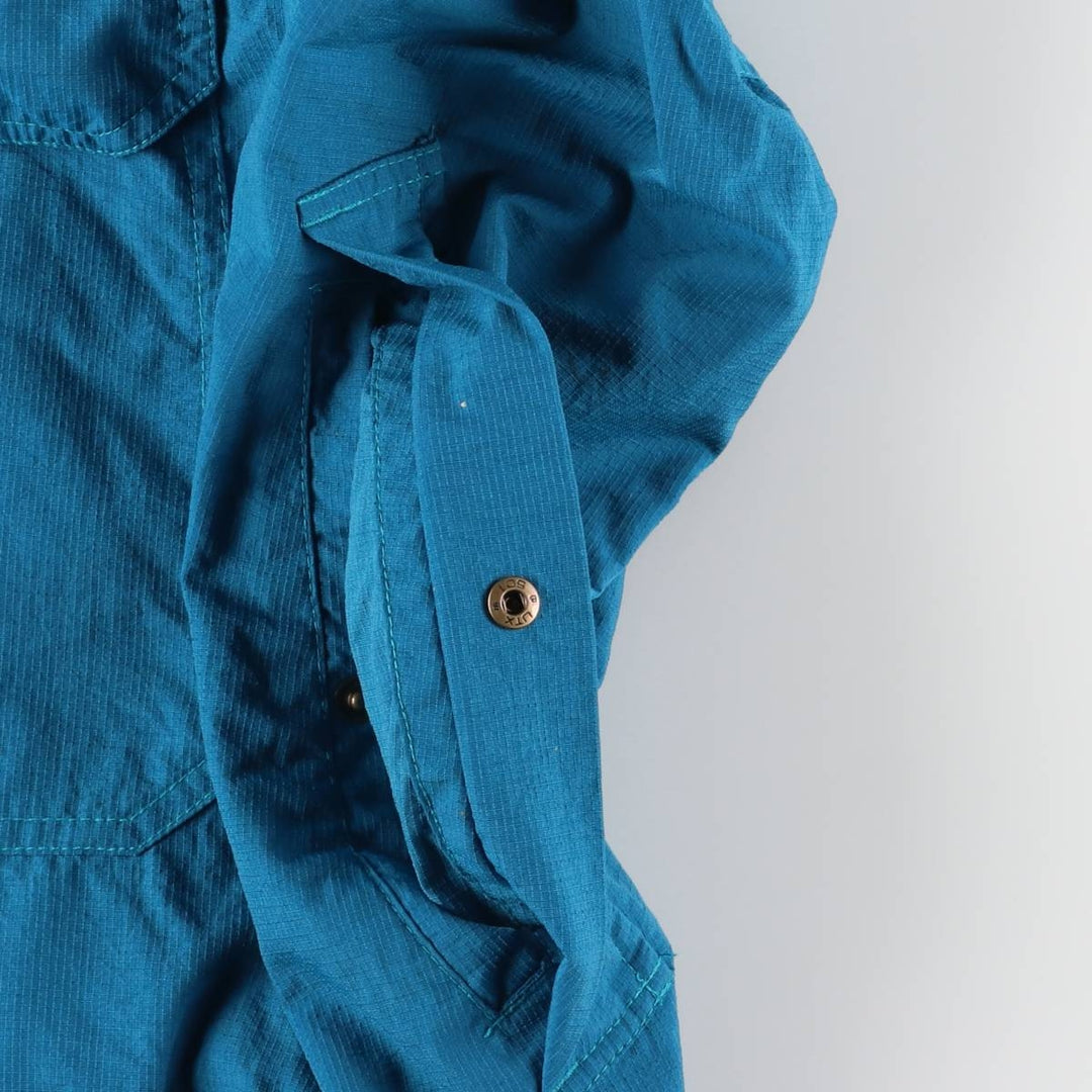 90s-00'S Vintage Columbia Ripstop Anorak Parka, Men's Size L Nylon blue type Vintage Second Hand