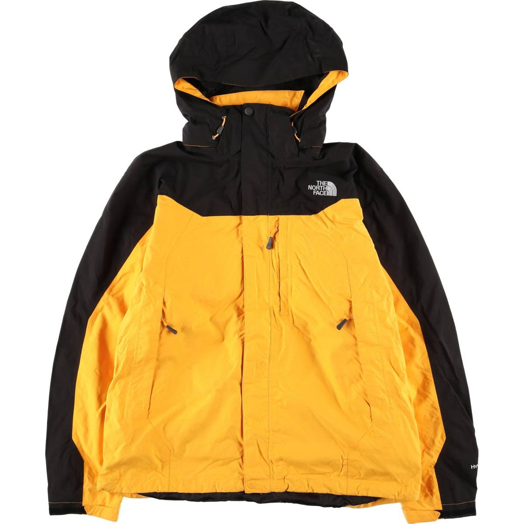 THE NORTH FACE HYVENT Mountain Parka Shell Jacket Men's L size Nylon yellow type Vintage Second Hand