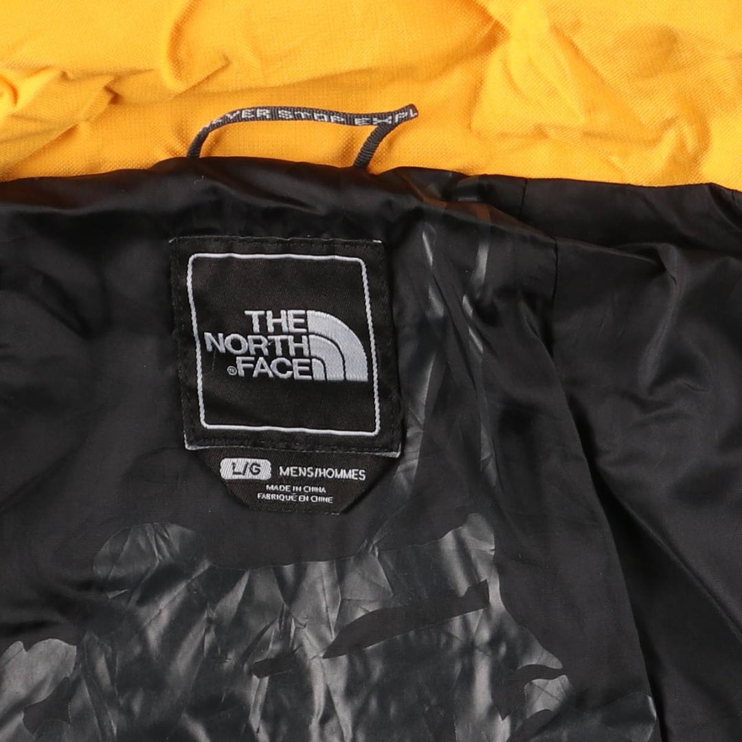 THE NORTH FACE HYVENT Mountain Parka Shell Jacket Men's L size Nylon yellow type Vintage Second Hand