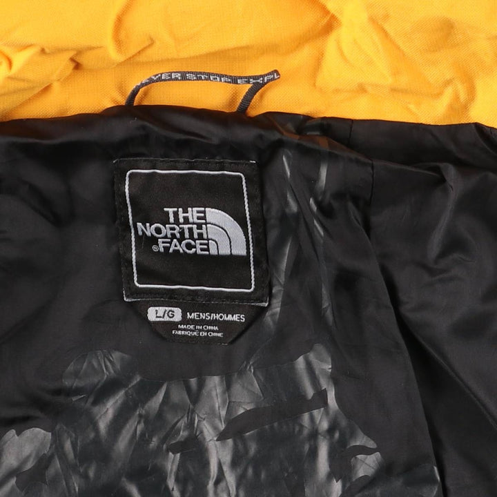 THE NORTH FACE HYVENT Mountain Parka Shell Jacket Men's L size Nylon yellow type Vintage Second Hand