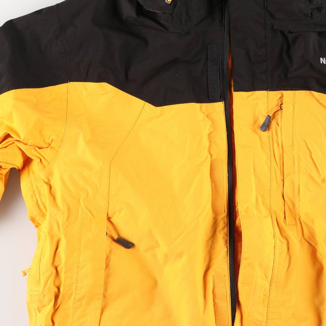 THE NORTH FACE HYVENT Mountain Parka Shell Jacket Men's L size Nylon yellow type Vintage Second Hand