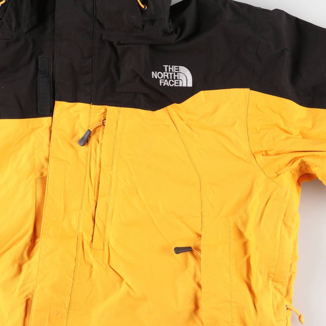 THE NORTH FACE HYVENT Mountain Parka Shell Jacket Men's L size Nylon yellow type Vintage Second Hand