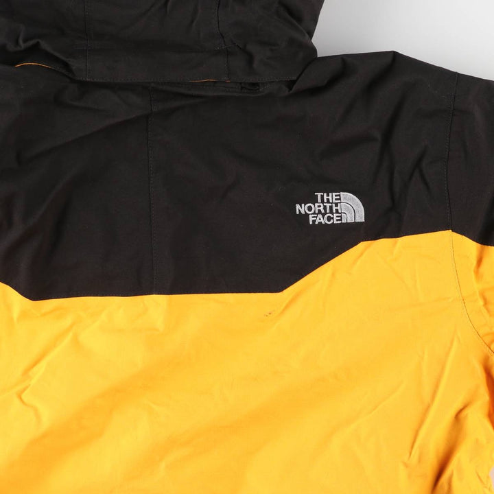 THE NORTH FACE HYVENT Mountain Parka Shell Jacket Men's L size Nylon yellow type Vintage Second Hand