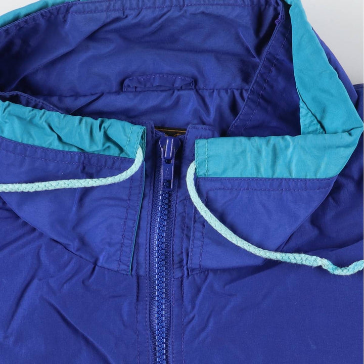 Vintage 80s-90'S Eddie Bauer Anorak Jacket with Black Tag, Men's Size L Nylon Navy blue Vintage Second Hand