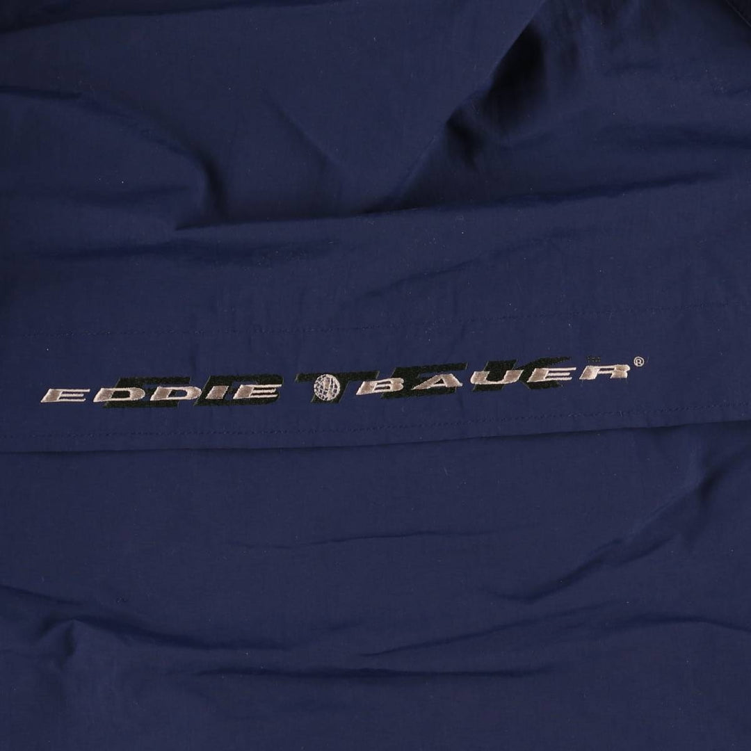 Vintage 90'S Eddie Bauer EBTEK Anorak Jacket, Men's Size L Nylon navy blue type Vintage Second Hand