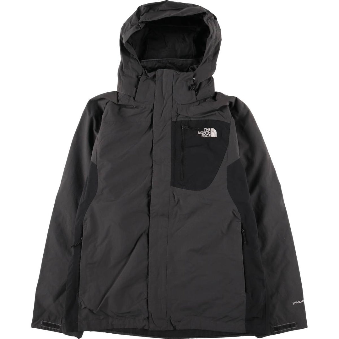 THE NORTH FACE HYVENT Mountain Parka Shell Jacket Men's M size Nylon gray type Vintage Second Hand