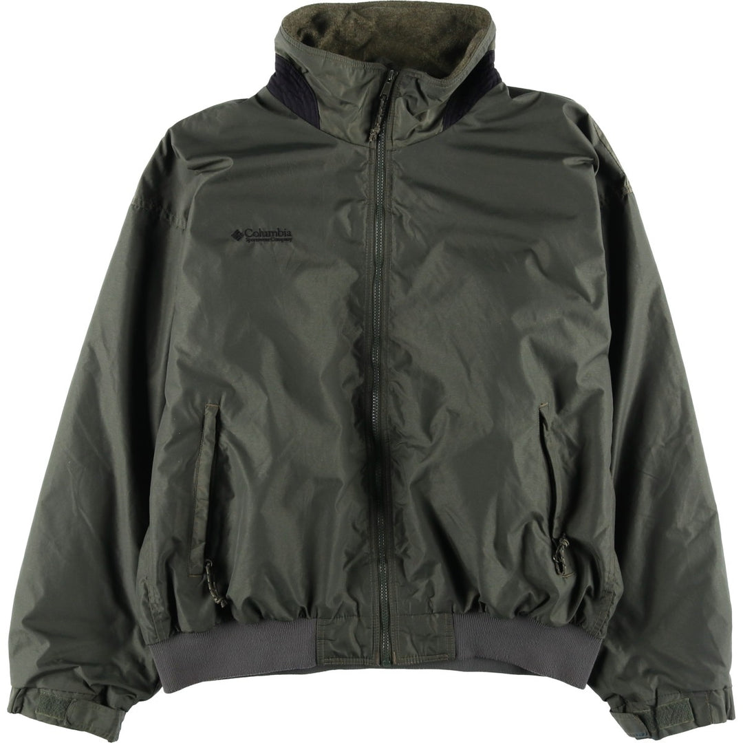 90s-00'S Columbia Men's XL Padded Puffer Jacket polyester Khaki type sage green Vintage Second Hand