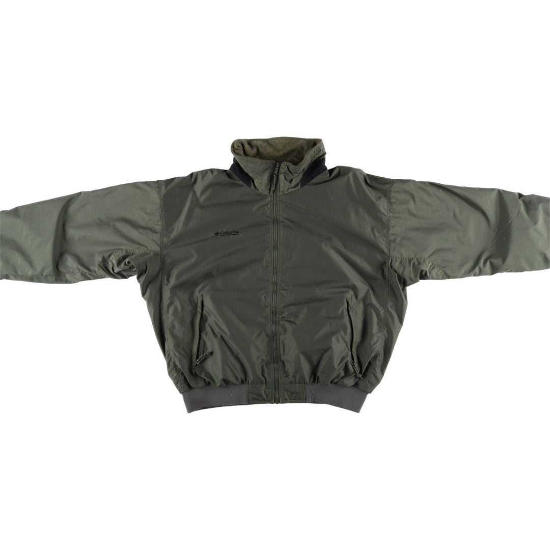 90s-00'S Columbia Men's XL Padded Puffer Jacket polyester Khaki type sage green Vintage Second Hand