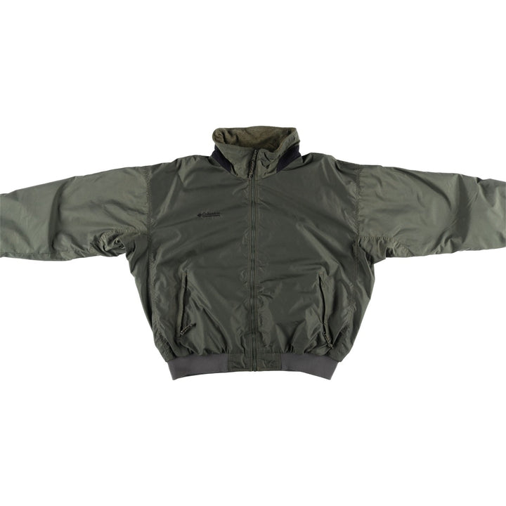 90s-00'S Columbia Men's XL Padded Puffer Jacket polyester Khaki type sage green Vintage Second Hand