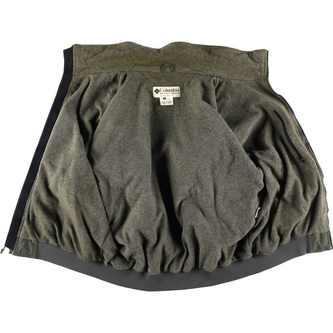 90s-00'S Columbia Men's XL Padded Puffer Jacket polyester Khaki type sage green Vintage Second Hand