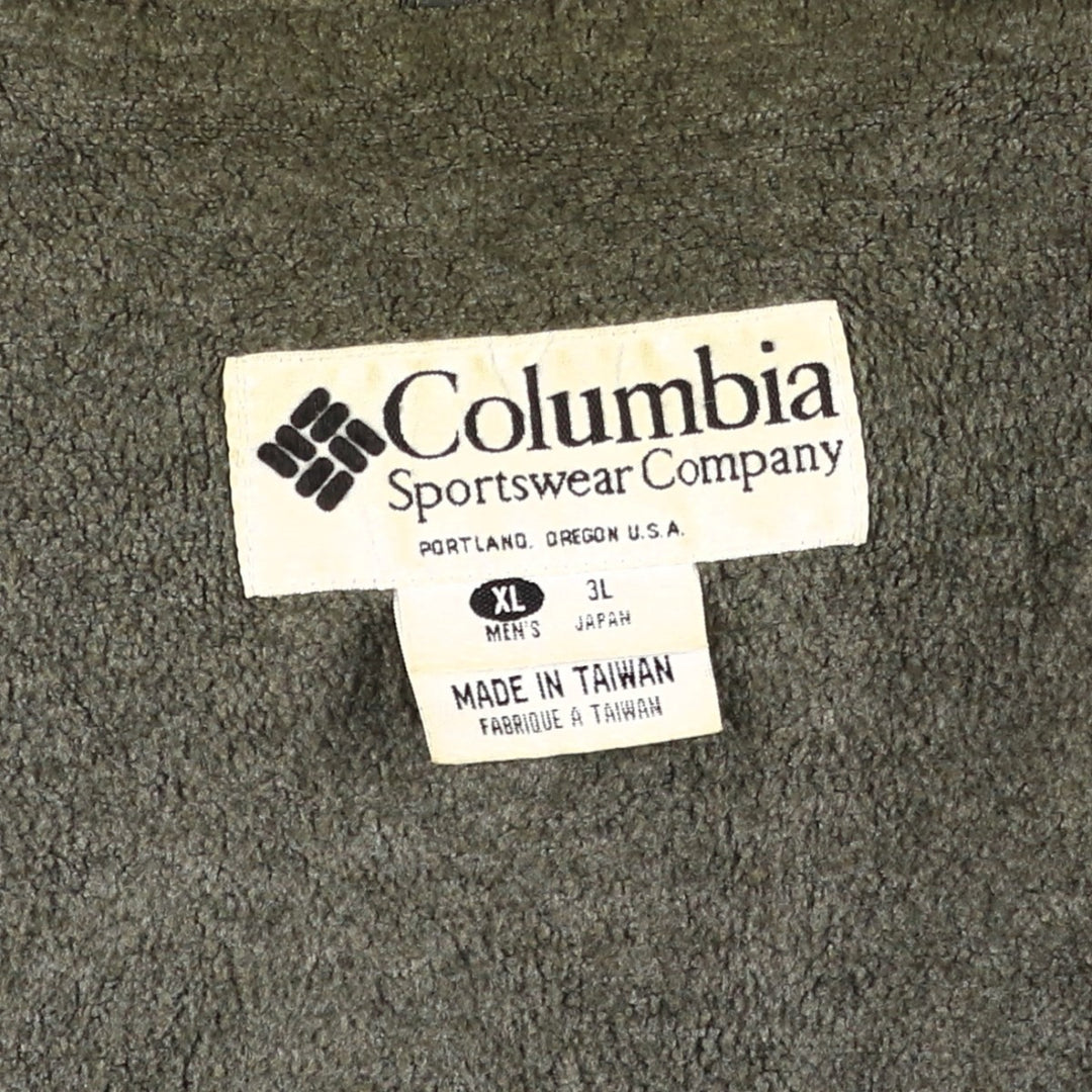 90s-00'S Columbia Men's XL Padded Puffer Jacket polyester Khaki type sage green Vintage Second Hand