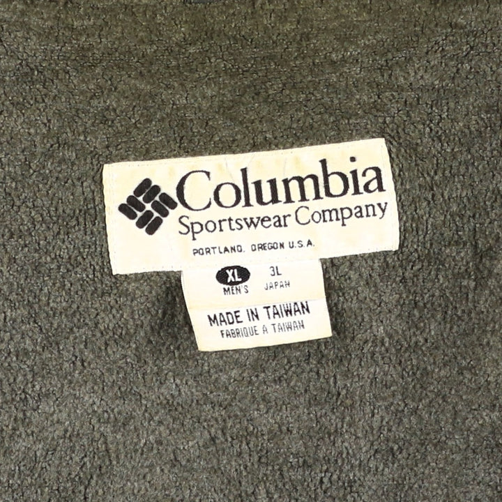 90s-00'S Columbia Men's XL Padded Puffer Jacket polyester Khaki type sage green Vintage Second Hand