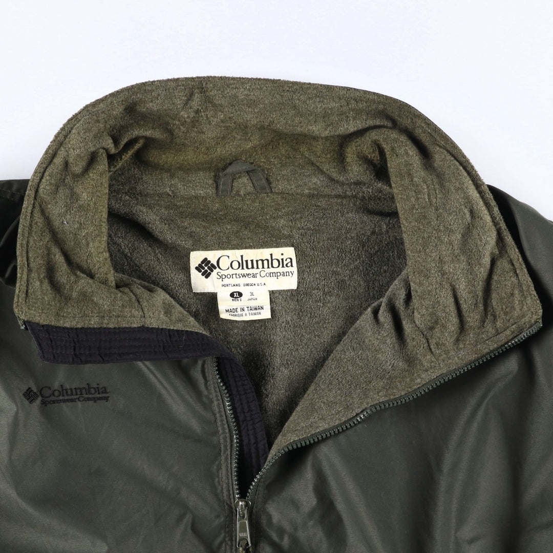 90s-00'S Columbia Men's XL Padded Puffer Jacket polyester Khaki type sage green Vintage Second Hand
