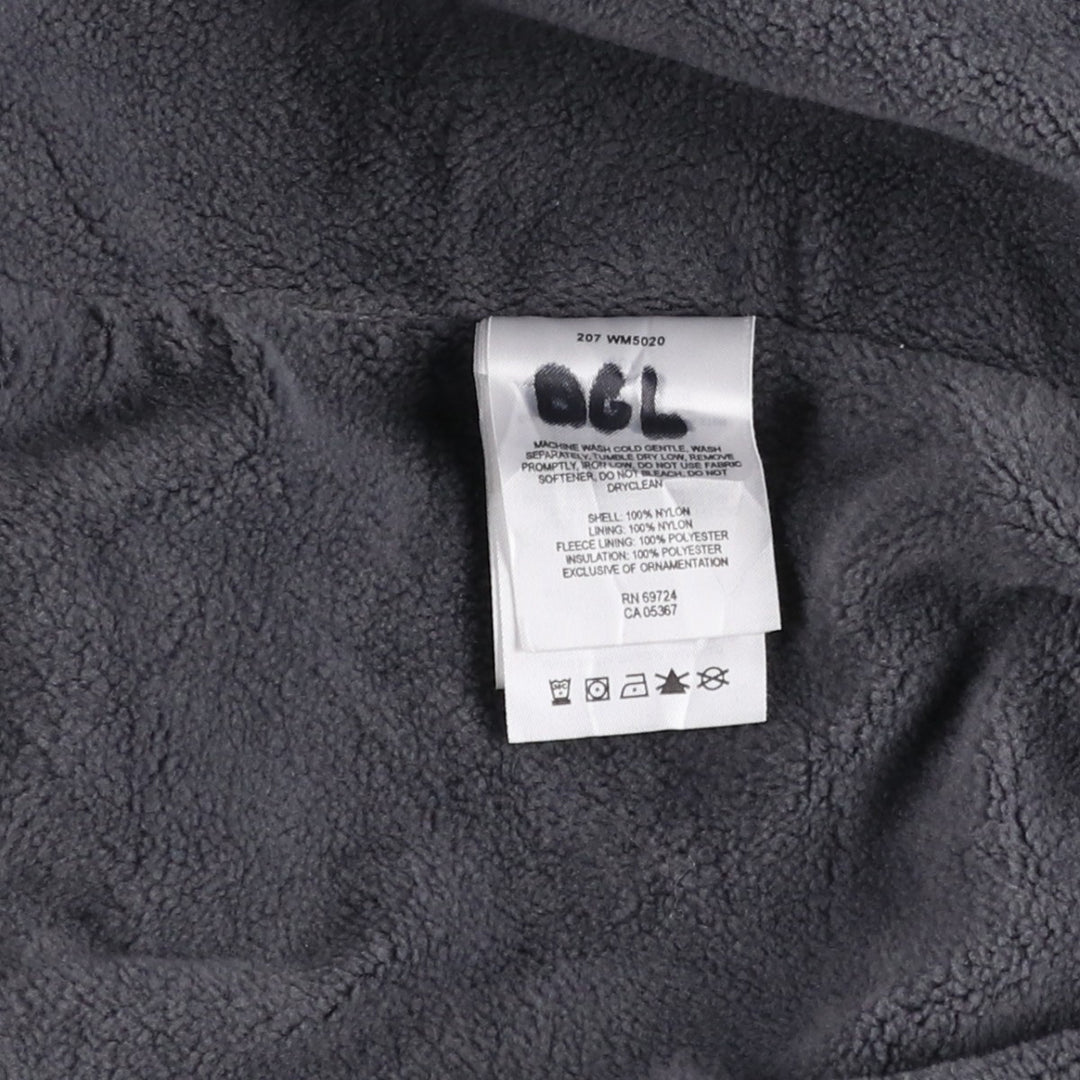 2000'S Columbia padded puffer jacket, men's size L Nylon Khaki type beige Vintage Second Hand