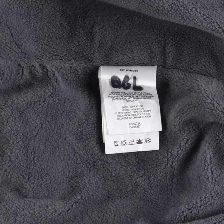 2000'S Columbia padded puffer jacket, men's size L Nylon Khaki type beige Vintage Second Hand