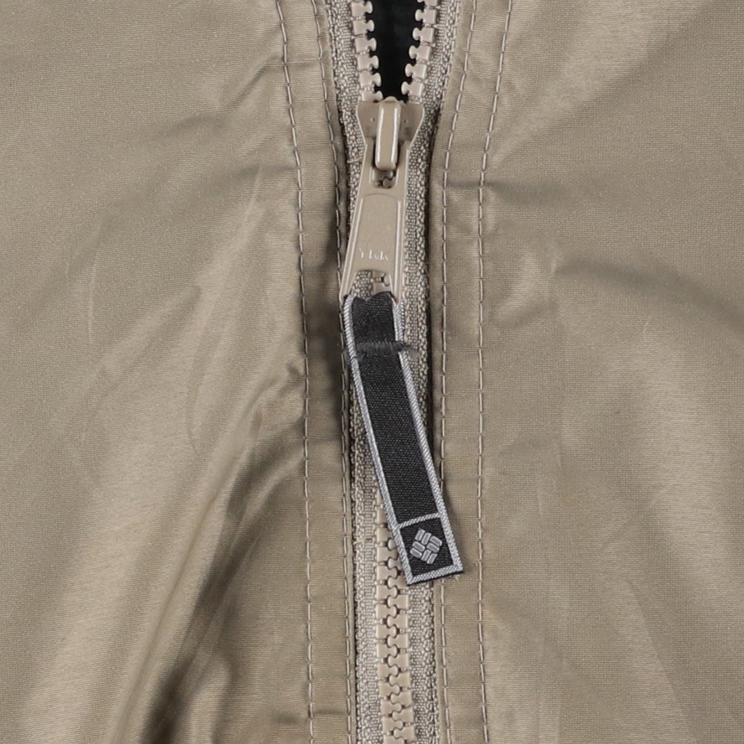 2000'S Columbia padded puffer jacket, men's size L Nylon Khaki type beige Vintage Second Hand