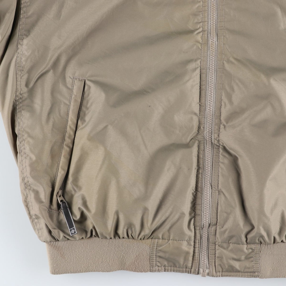 2000'S Columbia padded puffer jacket, men's size L Nylon Khaki type beige Vintage Second Hand