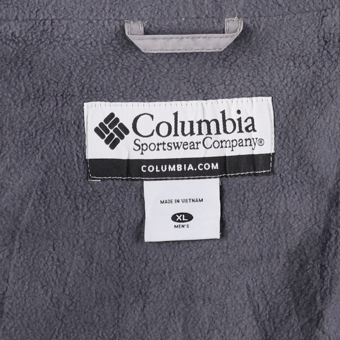 00'S Columbia padded jacket, puffer jacket, men's XL size Nylon gray type Vintage Second Hand