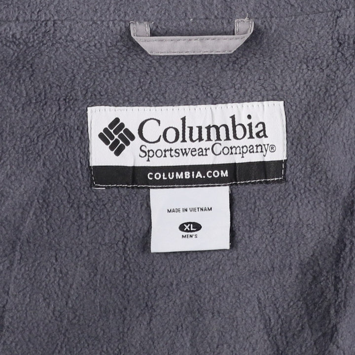 00'S Columbia padded jacket, puffer jacket, men's XL size Nylon gray type Vintage Second Hand