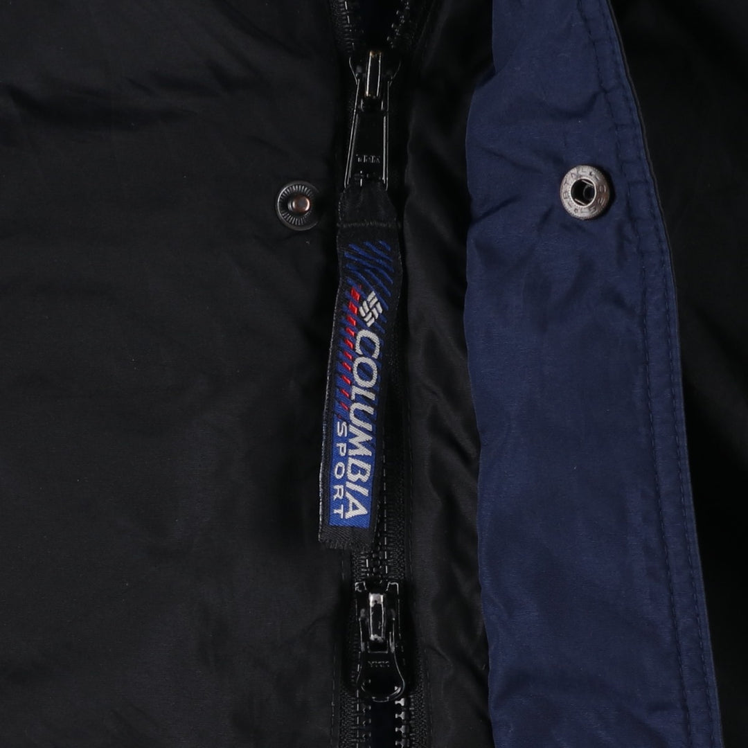 90'S Columbia padded mountain parka, shell jacket, puffer jacket, men's size L Nylon black type Vintage Second Hand