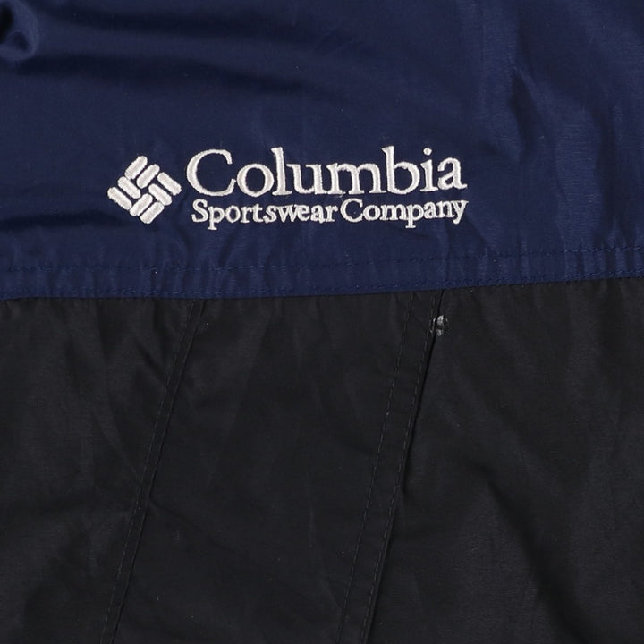 90'S Columbia padded mountain parka, shell jacket, puffer jacket, men's size L Nylon black type Vintage Second Hand