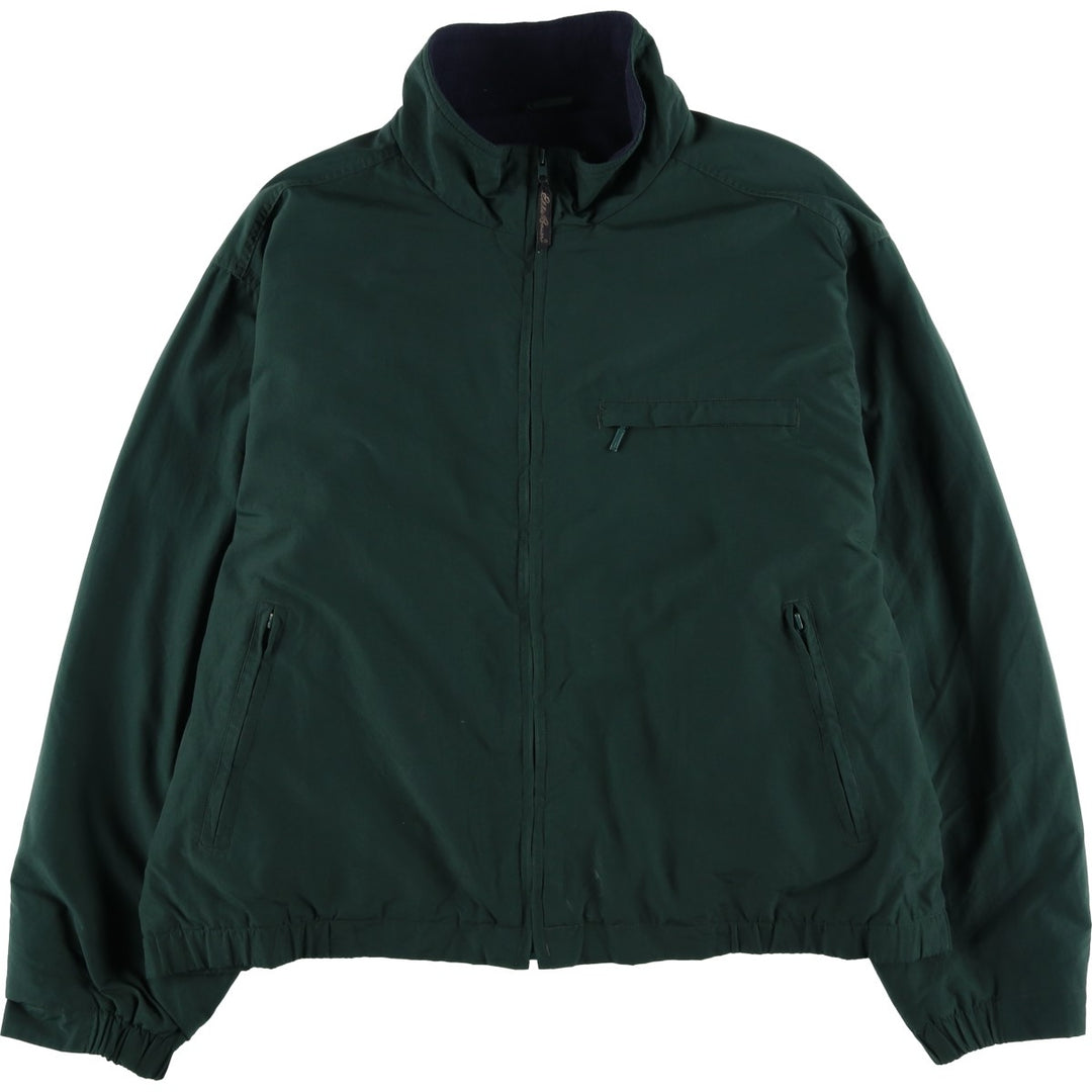 Eddie Bauer Men's Padded Puffer Jacket, Size XL Nylon Green type dark green Vintage Second Hand