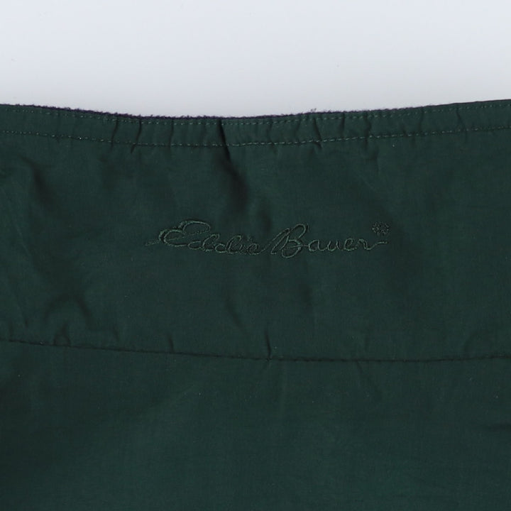 Eddie Bauer Men's Padded Puffer Jacket, Size XL Nylon Green type dark green Vintage Second Hand