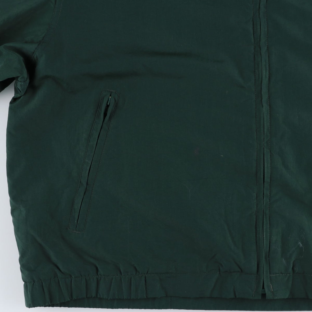 Eddie Bauer Men's Padded Puffer Jacket, Size XL Nylon Green type dark green Vintage Second Hand