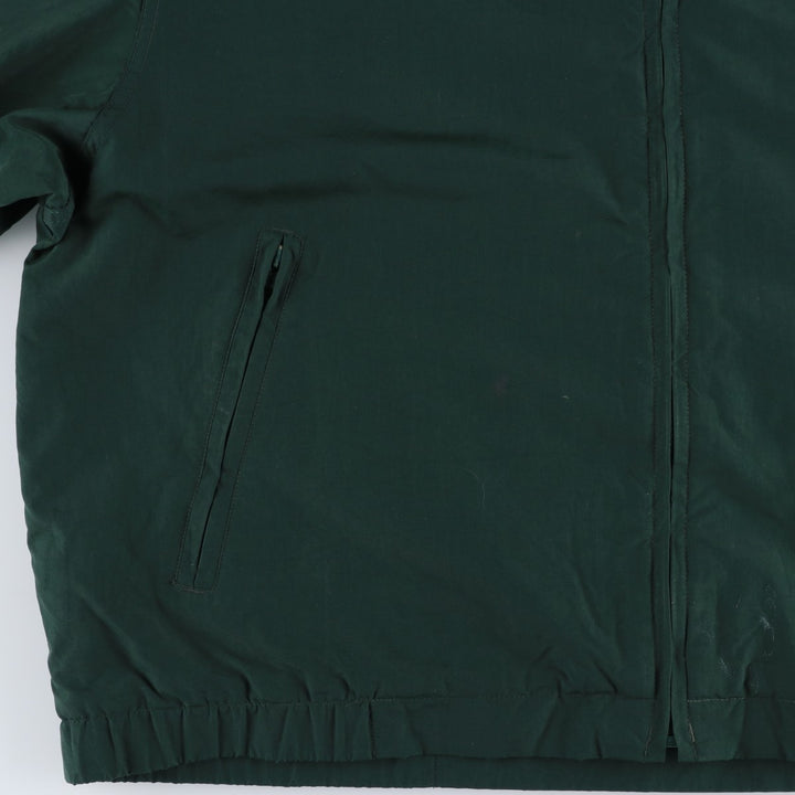 Eddie Bauer Men's Padded Puffer Jacket, Size XL Nylon Green type dark green Vintage Second Hand