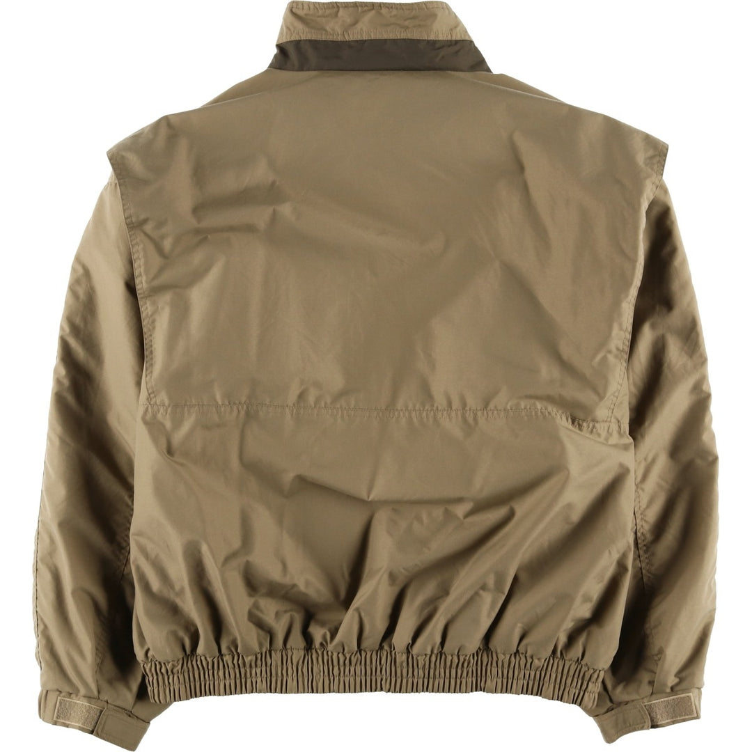 90'S Columbia White Tag Padded Puffer Jacket, Men's XL, Vintage Nylon beige type brown Vintage Second Hand