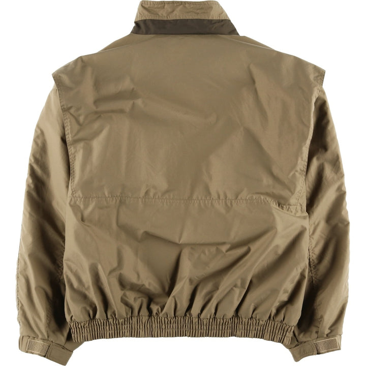 90'S Columbia White Tag Padded Puffer Jacket, Men's XL, Vintage Nylon beige type brown Vintage Second Hand