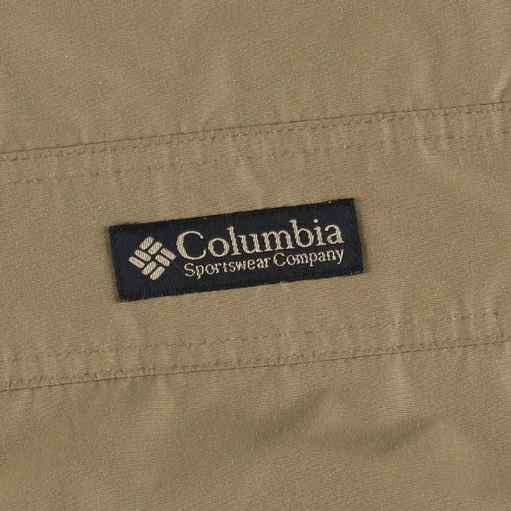 90'S Columbia White Tag Padded Puffer Jacket, Men's XL, Vintage Nylon beige type brown Vintage Second Hand