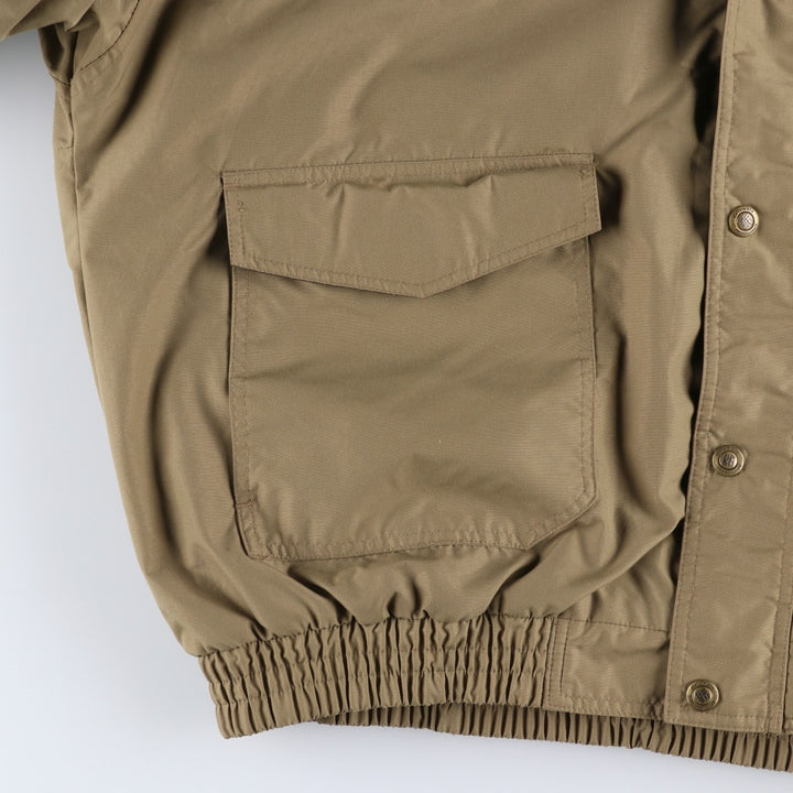 90'S Columbia White Tag Padded Puffer Jacket, Men's XL, Vintage Nylon beige type brown Vintage Second Hand