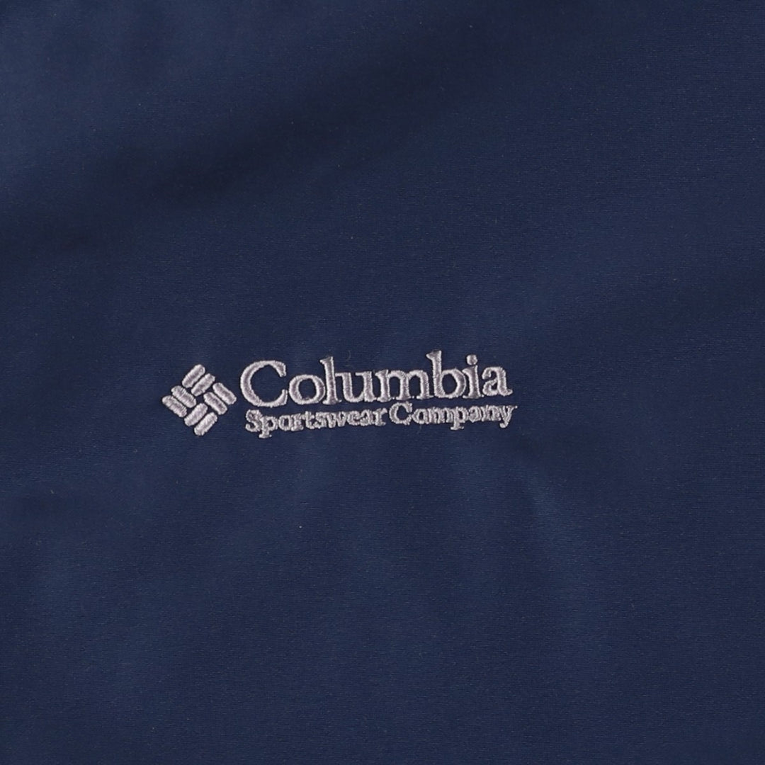 00'S Columbia padded jacket, puffer jacket, men's XL size Nylon Navy blue Vintage Second Hand