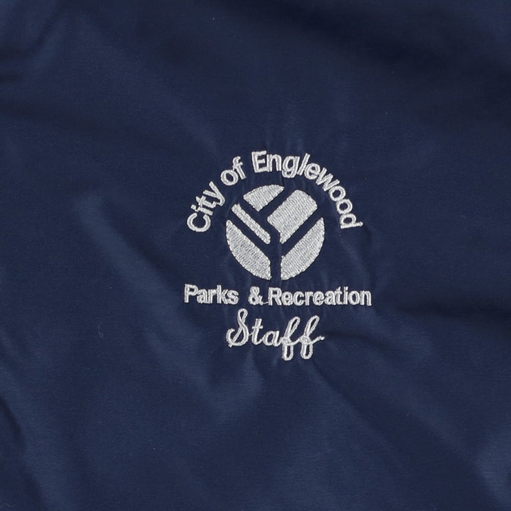 00'S Columbia padded jacket, puffer jacket, men's XL size Nylon Navy blue Vintage Second Hand