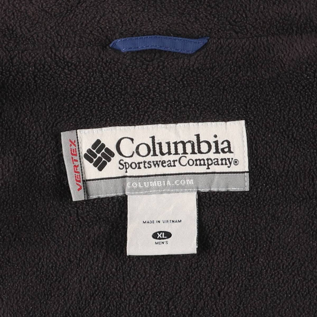 2000'S Columbia VERTEX padded puffer jacket, men's size XL Nylon navy blue type Vintage Second Hand