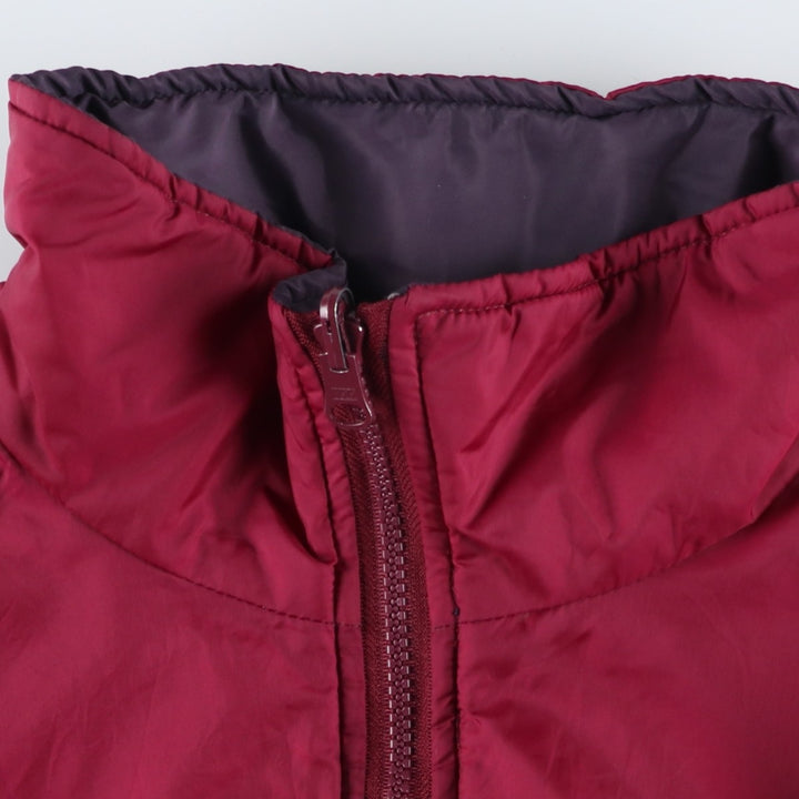 1980'S Columbia White Tag Reversible Padded Puffer Jacket, Men's Size L, Vintage Nylon Purple type red-purple Vintage Second Hand