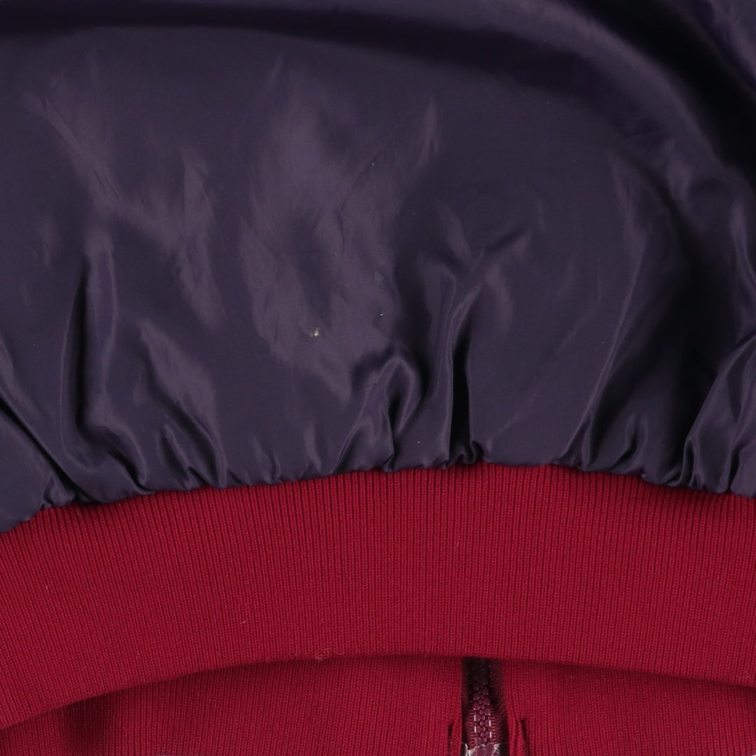 1980'S Columbia White Tag Reversible Padded Puffer Jacket, Men's Size L, Vintage Nylon Purple type red-purple Vintage Second Hand