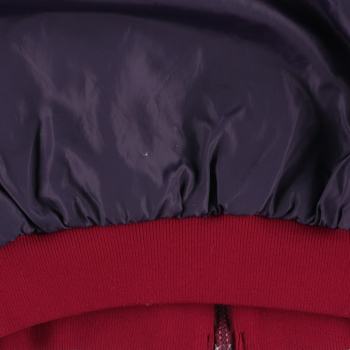 1980'S Columbia White Tag Reversible Padded Puffer Jacket, Men's Size L, Vintage Nylon Purple type red-purple Vintage Second Hand