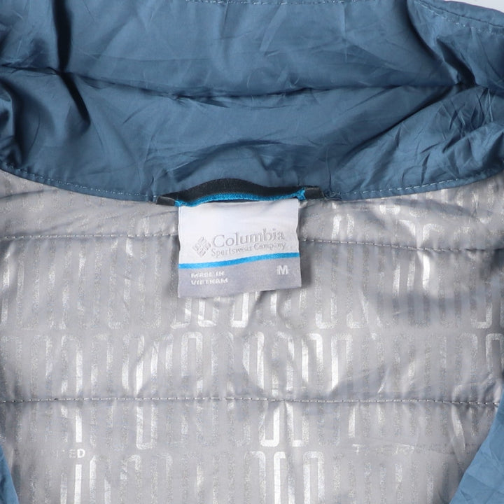Columbia Men's Padded Puffer Jacket, Size M Polyester (insulation) Blue type light blue Vintage Second Hand