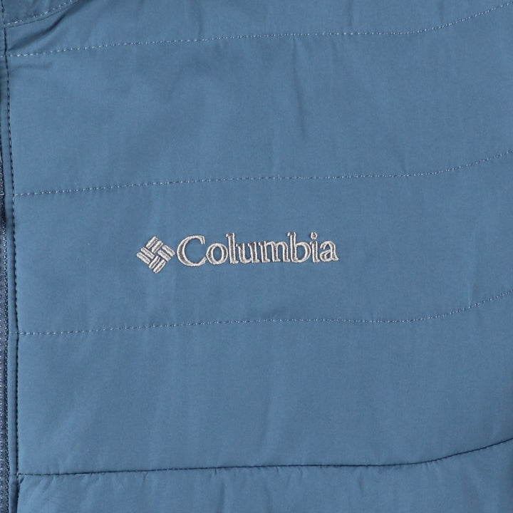 Columbia Men's Padded Puffer Jacket, Size M Polyester (insulation) Blue type light blue Vintage Second Hand
